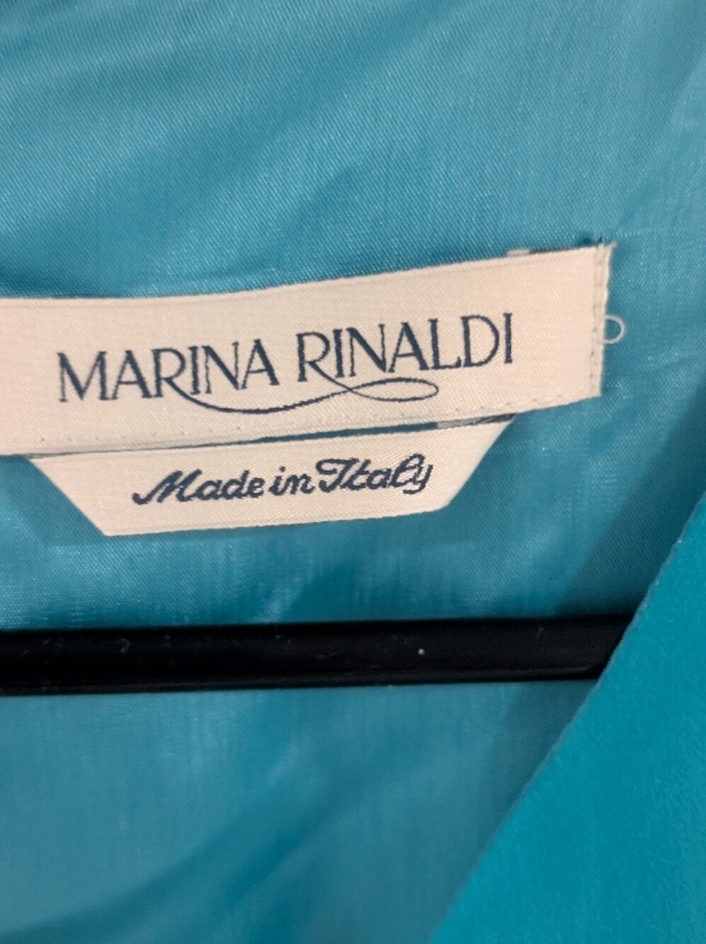 Marina Rinaldi Turquoise Shift Tunic Top - Picture 4 of 4